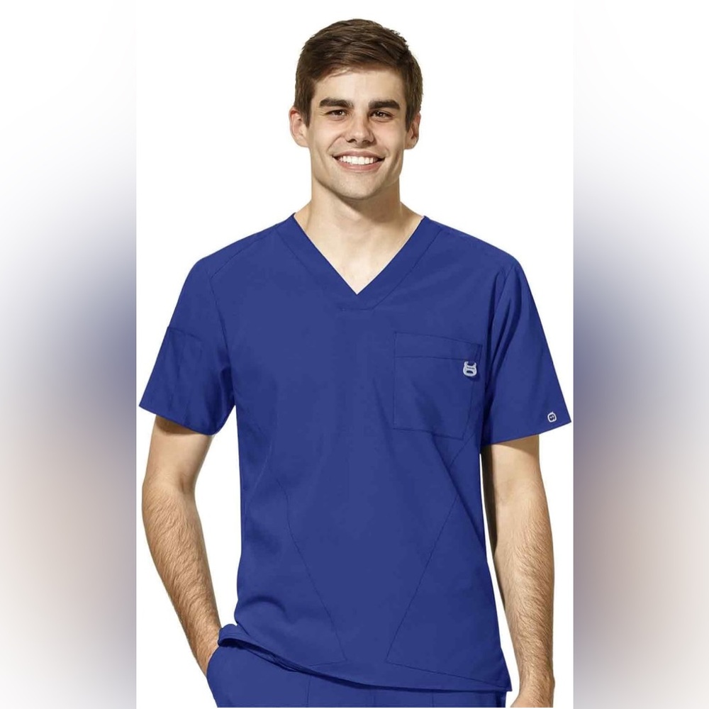 Wonderwink mens v neck scrubs tee